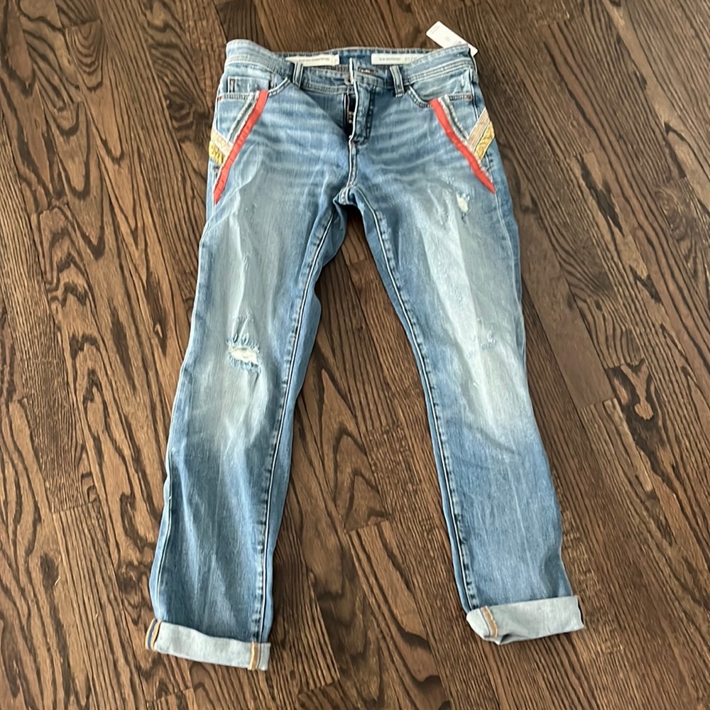 Pilcro slim boyfriend jean 25 crop